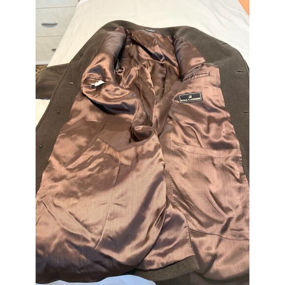 Men’s Brown classic Preppy Heritage Retro Wool/Cashmere Blend Coat Bulgaria-42R - Picture 6 of 8